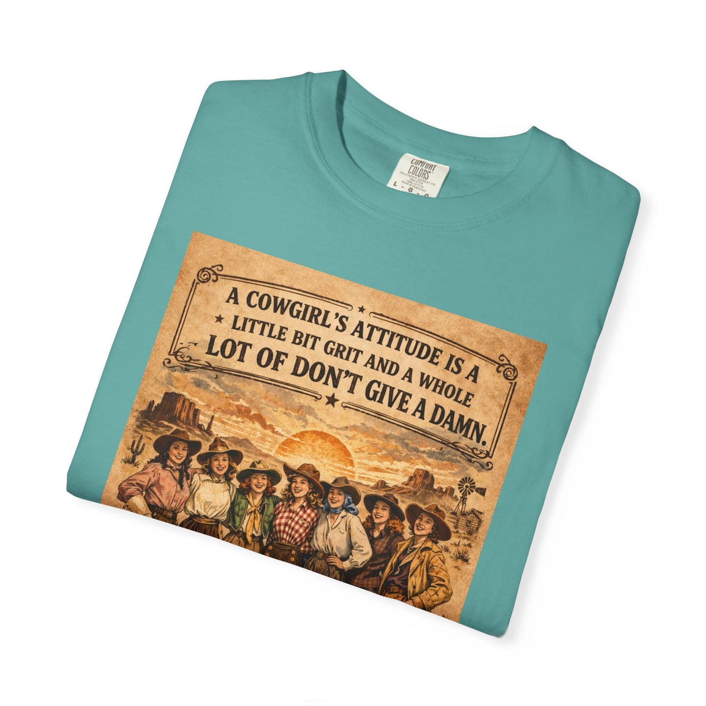 Cowgirl Attitude Graphic T-Shirt — "Welcome to the West" Vintage Western Tee