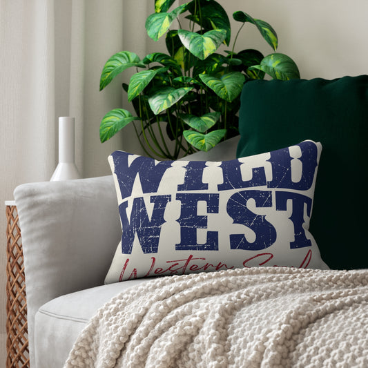 Wild West Western Soul Spun Polyester Lumbar Pillow