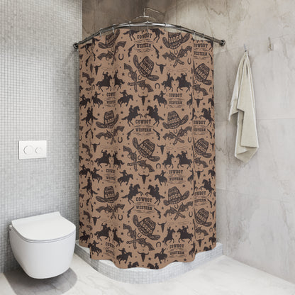 Western Cowboy Shower Curtains - Rustic Rodeo Design for Home Decor
