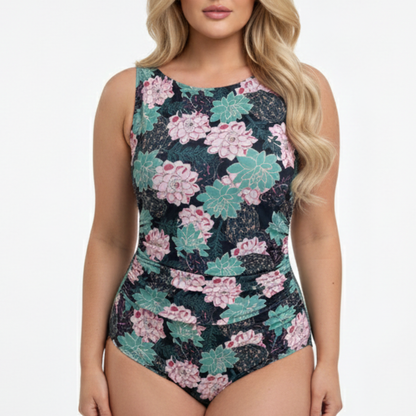 InstantFigure New Succulent High-Neck One-Piece Swimsuit 71591P