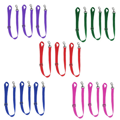 DERBY ORIGINALS HEAVY DUTY ADJUSTABLE 30” NYLON HANGING BUCKET STRAPS FOR WATER AND FEED BUCKETS-LOT OF 3