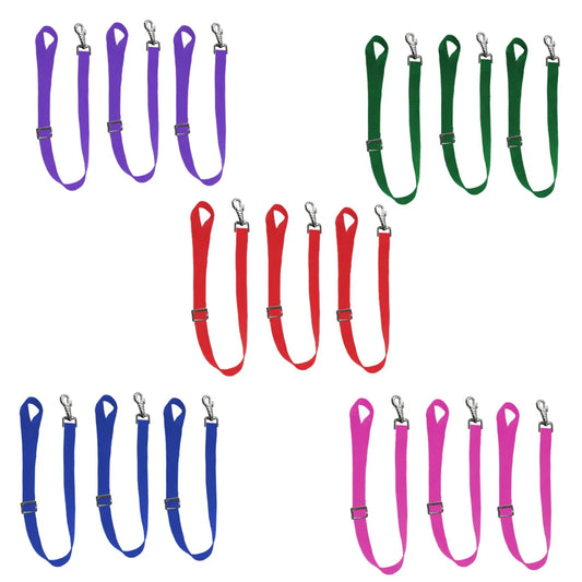 DERBY ORIGINALS HEAVY DUTY ADJUSTABLE 30” NYLON HANGING BUCKET STRAPS FOR WATER AND FEED BUCKETS-LOT OF 3