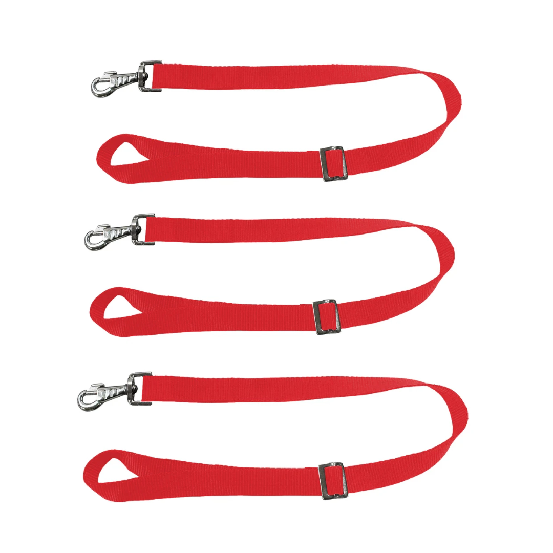 DERBY ORIGINALS HEAVY DUTY ADJUSTABLE 30” NYLON HANGING BUCKET STRAPS FOR WATER AND FEED BUCKETS-LOT OF 3