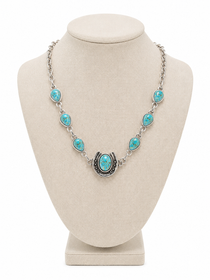 Gem Illusions™ Horse Shoe Love Necklace