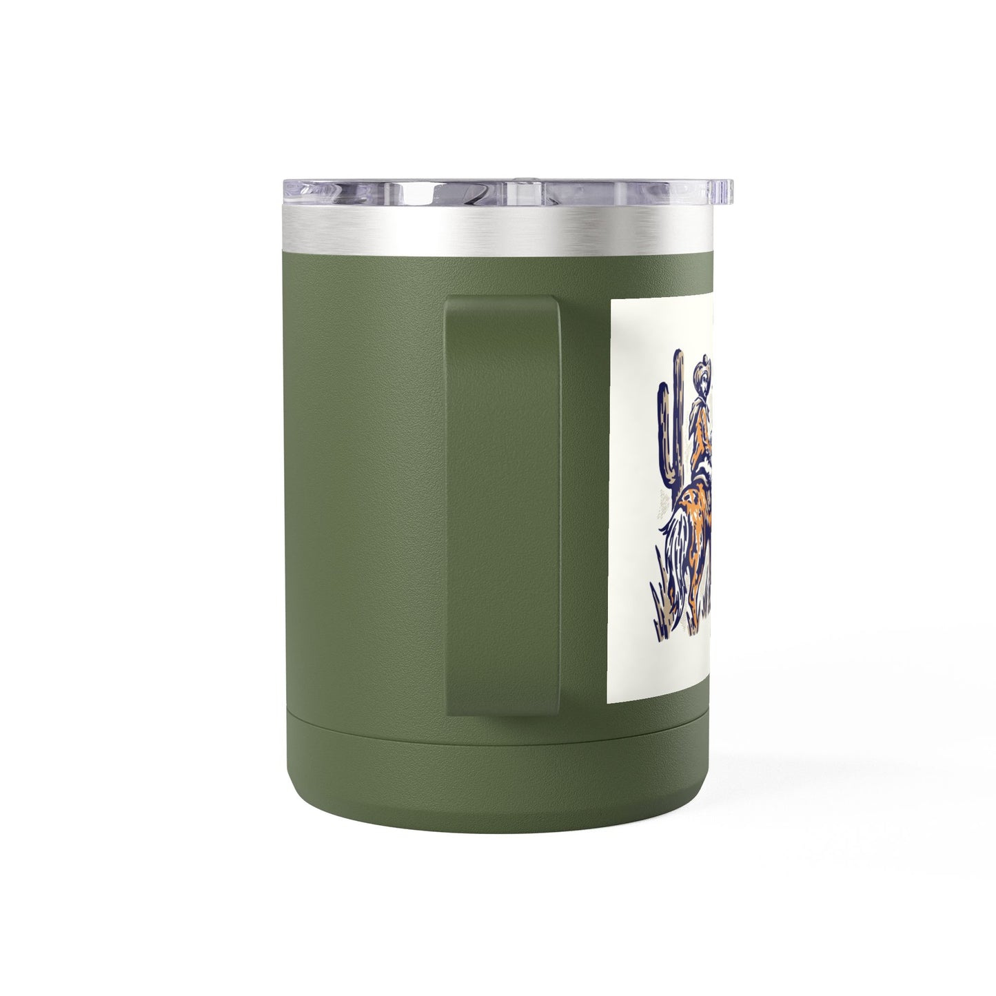 Cowboy Sunrise Serenity Coffee Mug Tumbler, 15oz - Motivational Gift for Coffee Lovers, Inspirational Drinkware, Kitchen Décor