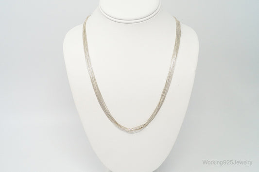 Designer Carolyn Pollack Relios Strand Bead Sterling Silver Necklace