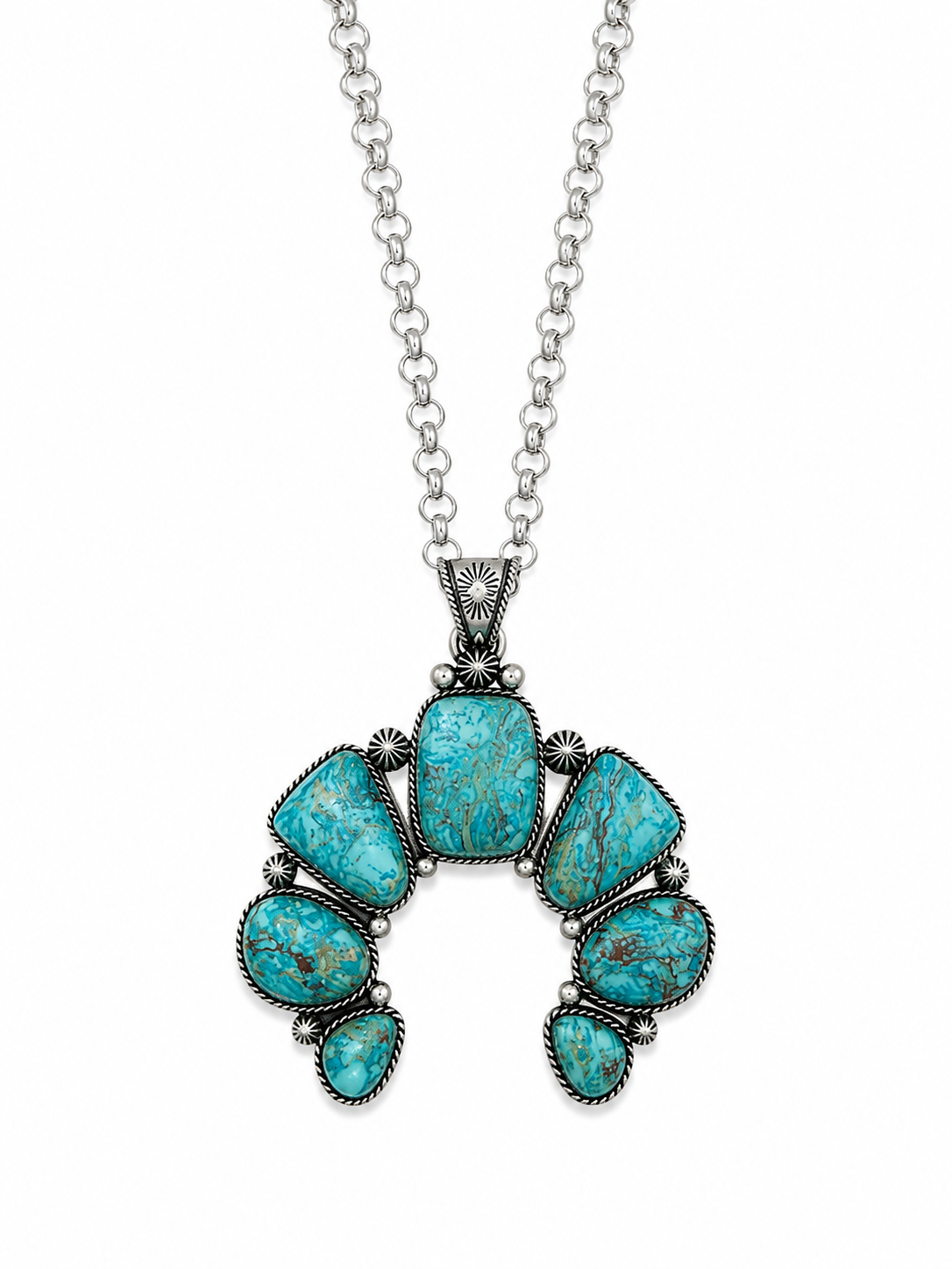 Gem Illusions Turquoise Naja Statement Necklace