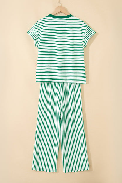 Tilly Stripe Tee & Pants Set