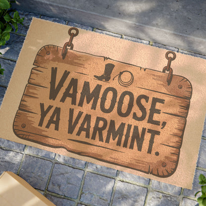 Quirky Doormat with Rustic Charm | Funny Home Decor, Welcome Mat, Gift for New Home, Indoor/Outdoor Rug, Housewarming Gift, Vamoose Ya [...]