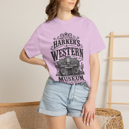 Western Museum T-Shirt — Harker’s Lucky Dollar Film Set Vintage Graphic Tee