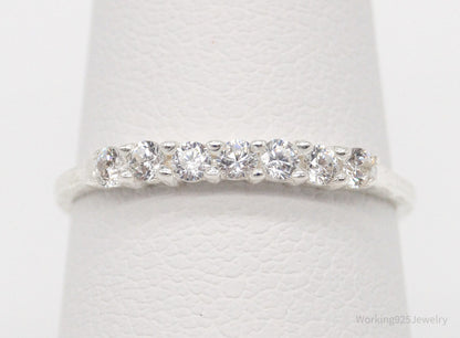 Vintage STE BEE Cubic Zirconia Sterling Silver Ring - Size 6