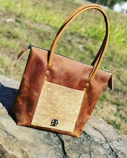 Custom Leather Zippered Purse