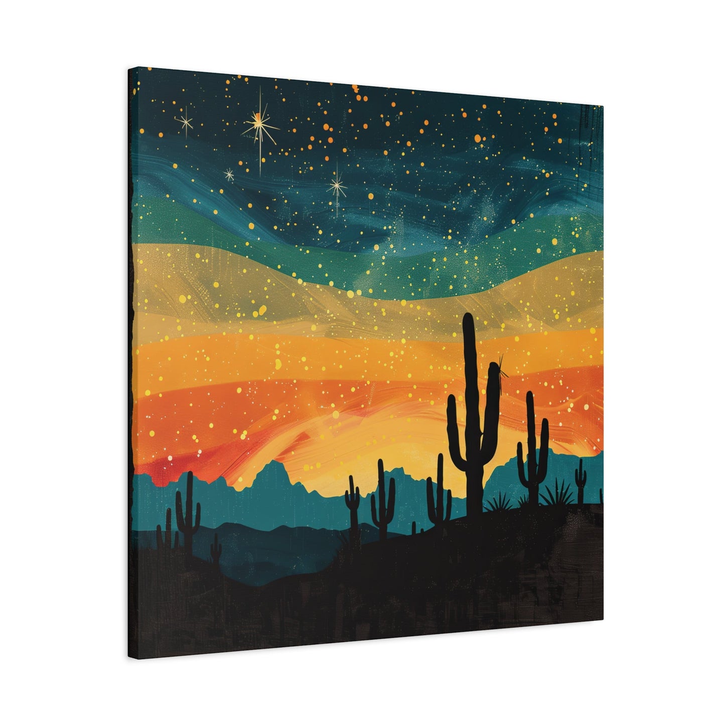 Rustic Western Scene Canvas Wall Art