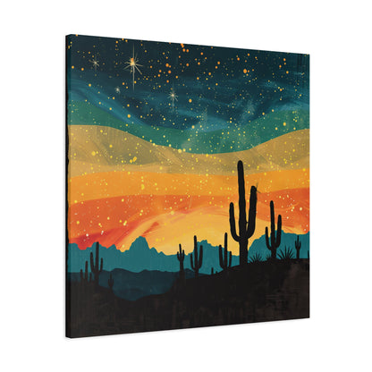 Rustic Western Scene Canvas Wall Art
