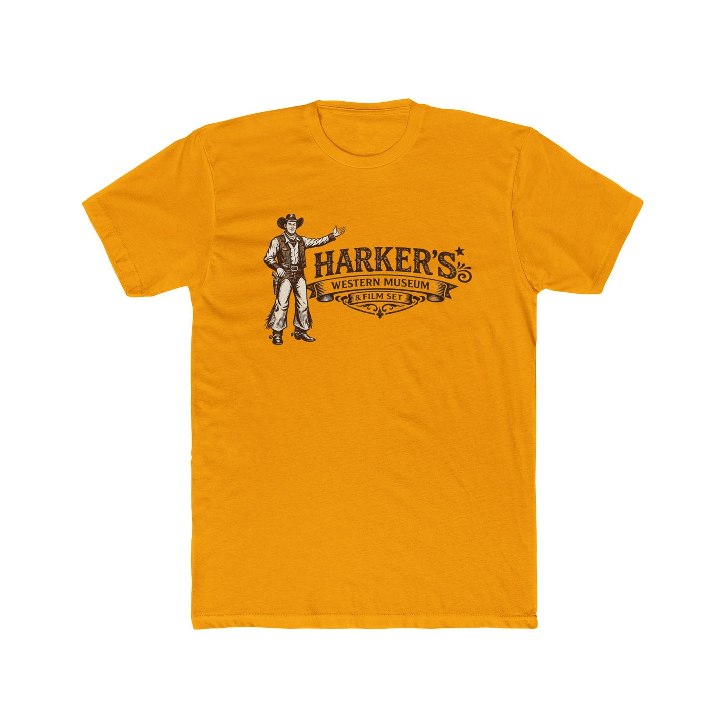Harker's Western Unisex Tee — Vintage Cowboy Graphic T-Shirt