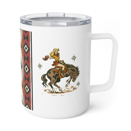 Southwestern Aztec Insulated Coffee Mug — 10oz Travel Tumbler