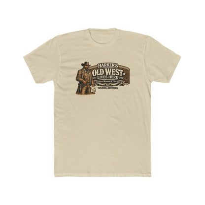 Harker's Bounty Hunter  — 'Old West Lives Here' Vintage Western Ranch Tee