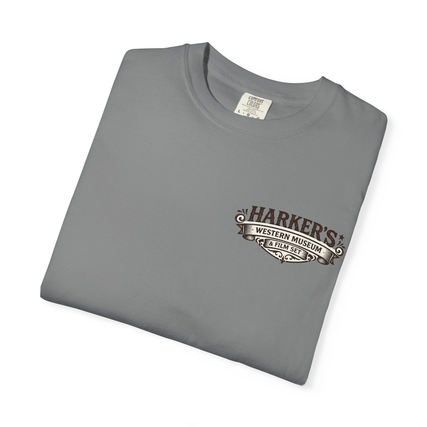 Harker's Gambler Unisex T-Shirt — “Harker’s Old West Lives Here” Vintage Western Tee