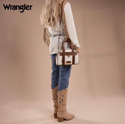 Wrangler Whipstitch Collection Satchel/Crossbody Bag-Multiple Colors