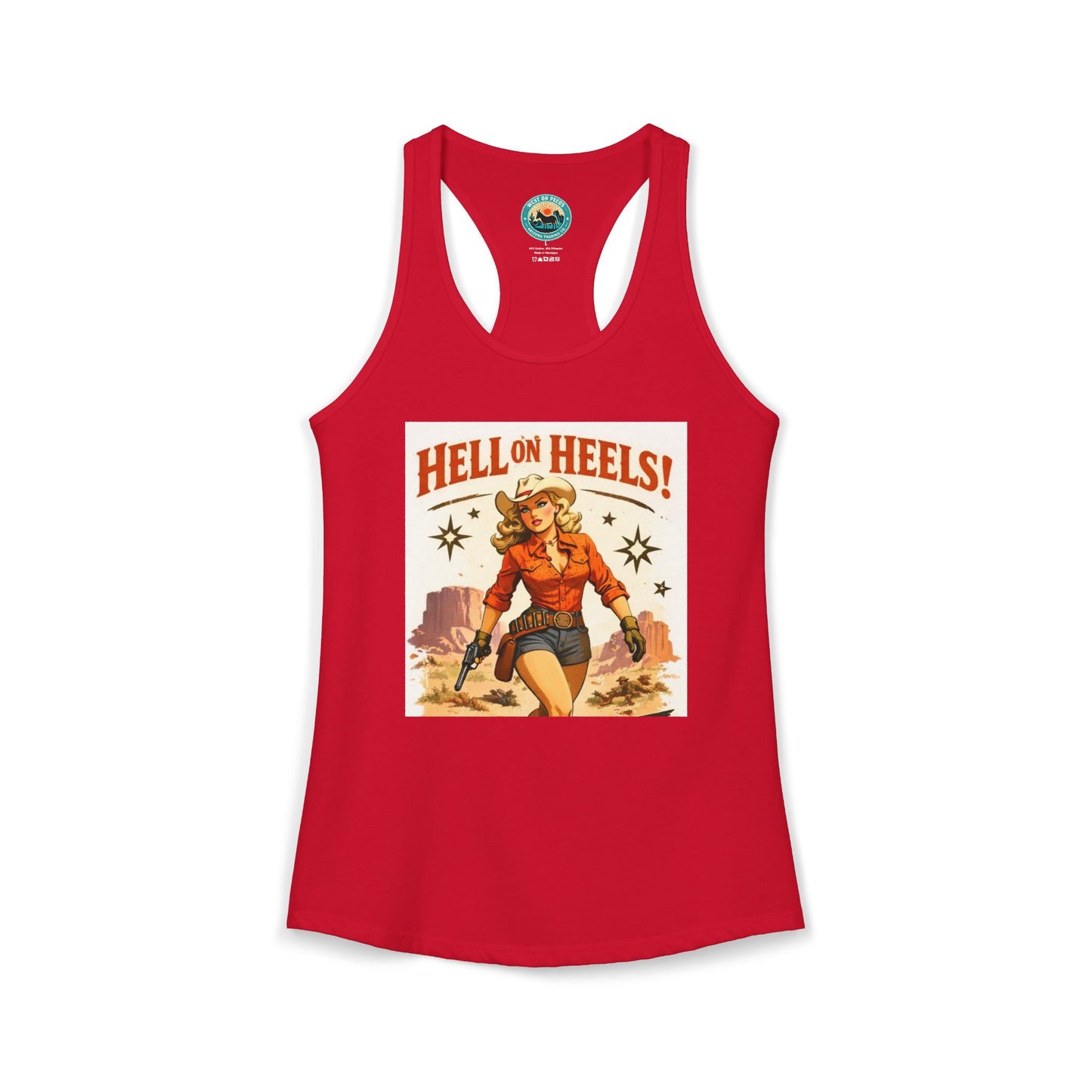 Hell on Heels Women's Ideal Racerback Tank T-shirt
