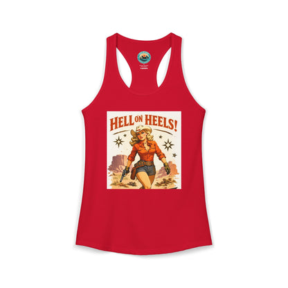 Hell on Heels Women's Ideal Racerback Tank T-shirt