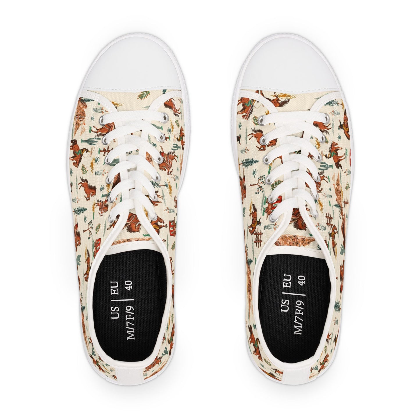 Western Vintage Boho Style Women's Low Top Sneakers, Casual Footwear, Unique Horse Print Shoes, Perfect Gift for Animal Lovers, Everyday Wear, Summer [...]