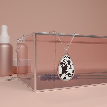 Elegant Oval Necklace for Women, Modern Pendant Jewelry, Stylish Gift for Her, Daily Wear Accessory, Anniversary, Birthday