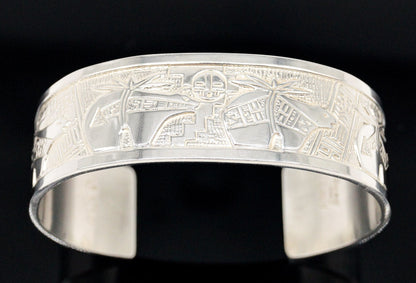 Vintage Carolyn Pollack Relios RMT Storyteller Sterling Silver Bracelet