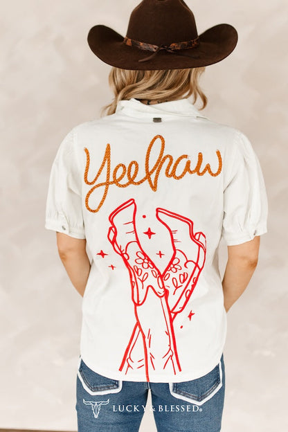 Cowgirl Sketch Top
