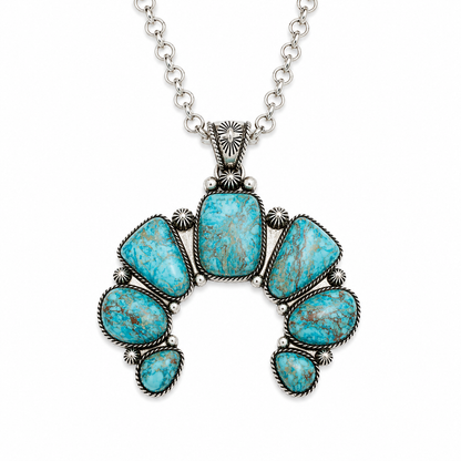 Gem Illusions Turquoise Naja Statement Necklace