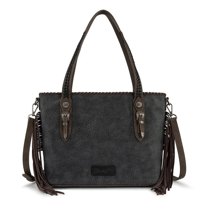 Wrangler Braided Tassel Tote Bag