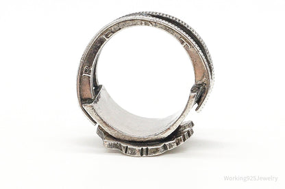 Vintage US Eagle Coin Ring - Size 9