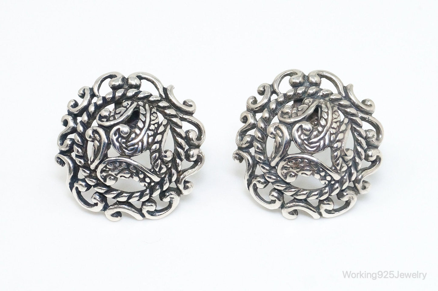 Native Designer Carolyn Pollack Relios Sterling Silver Earrings