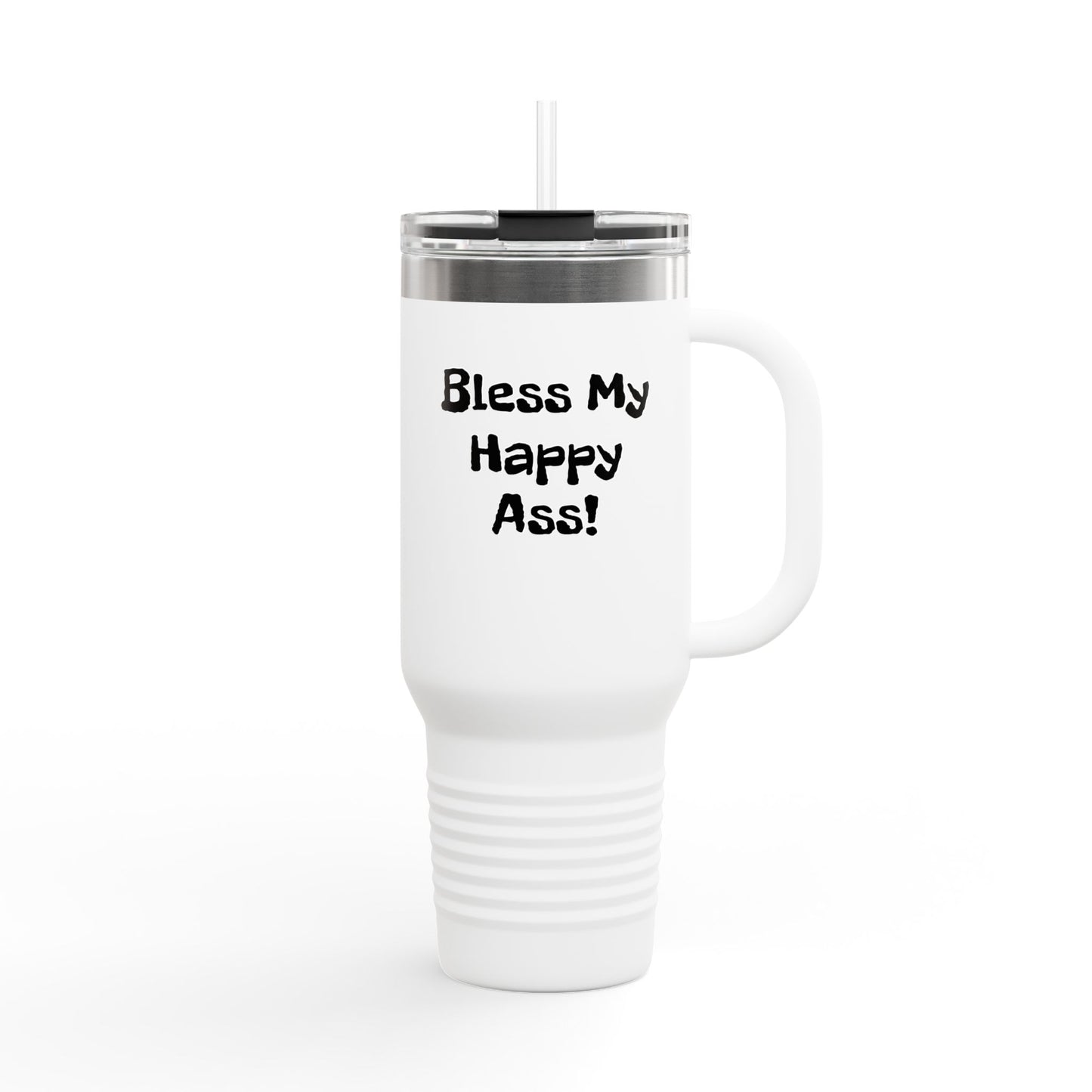 Bless My Happy Donkey Insulated Travel Mug, 40oz