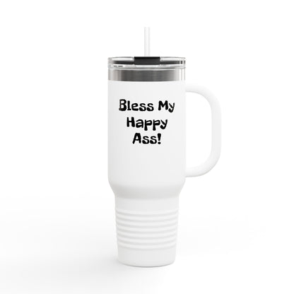 Bless My Happy Donkey Insulated Travel Mug, 40oz