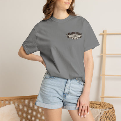 Harker's Gambler Unisex T-Shirt — “Harker’s Old West Lives Here” Vintage Western Tee