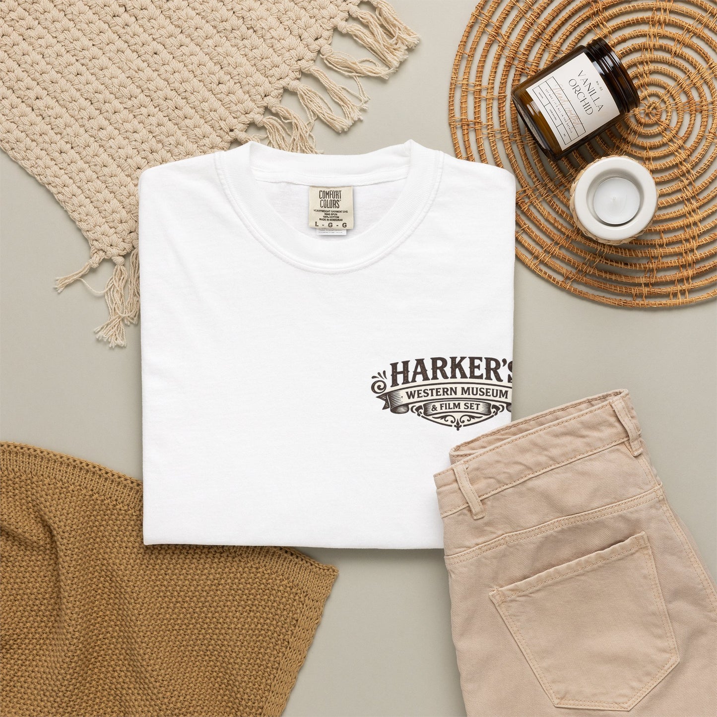 Harker's Gambler Unisex T-Shirt — “Harker’s Old West Lives Here” Vintage Western Tee