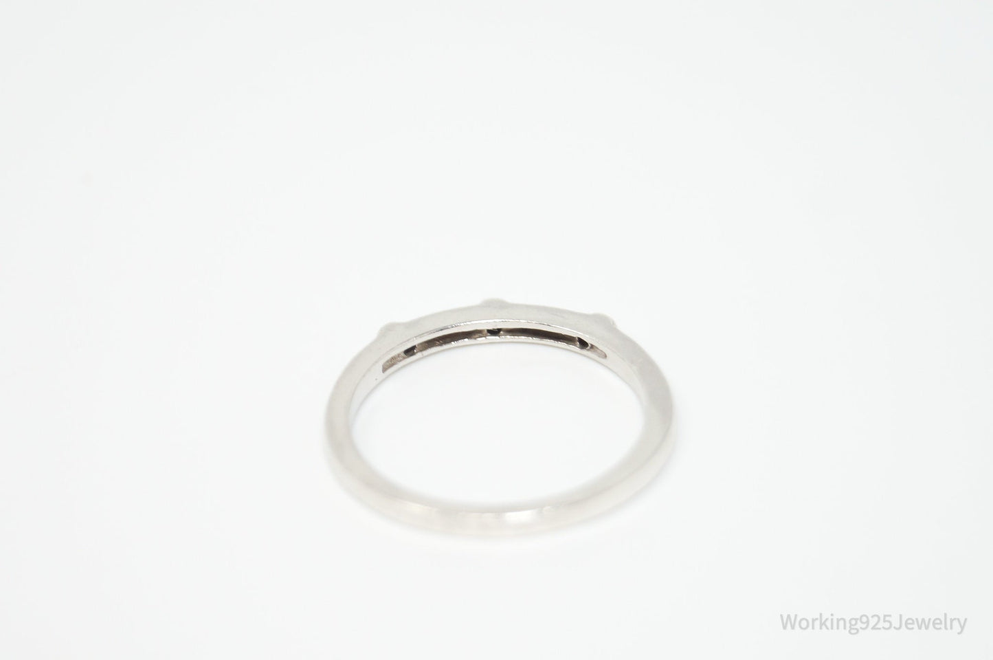 Vintage Designer Heng Ngai Diamond Sterling Silver Ring - Size 6.75