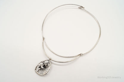 Unique RARE Vintage Cotter Brutalist Silver Necklace