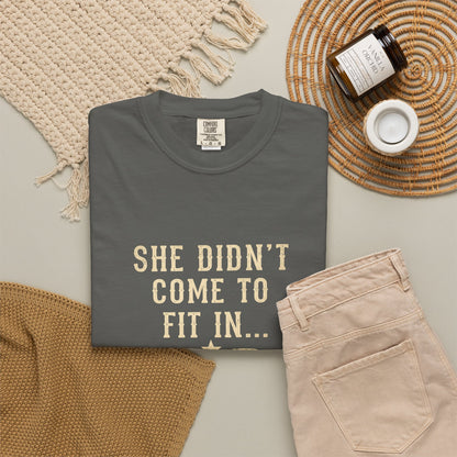 She Came to Stir Up Dust T‑Shirt — Western Inspirational Graphic Tee