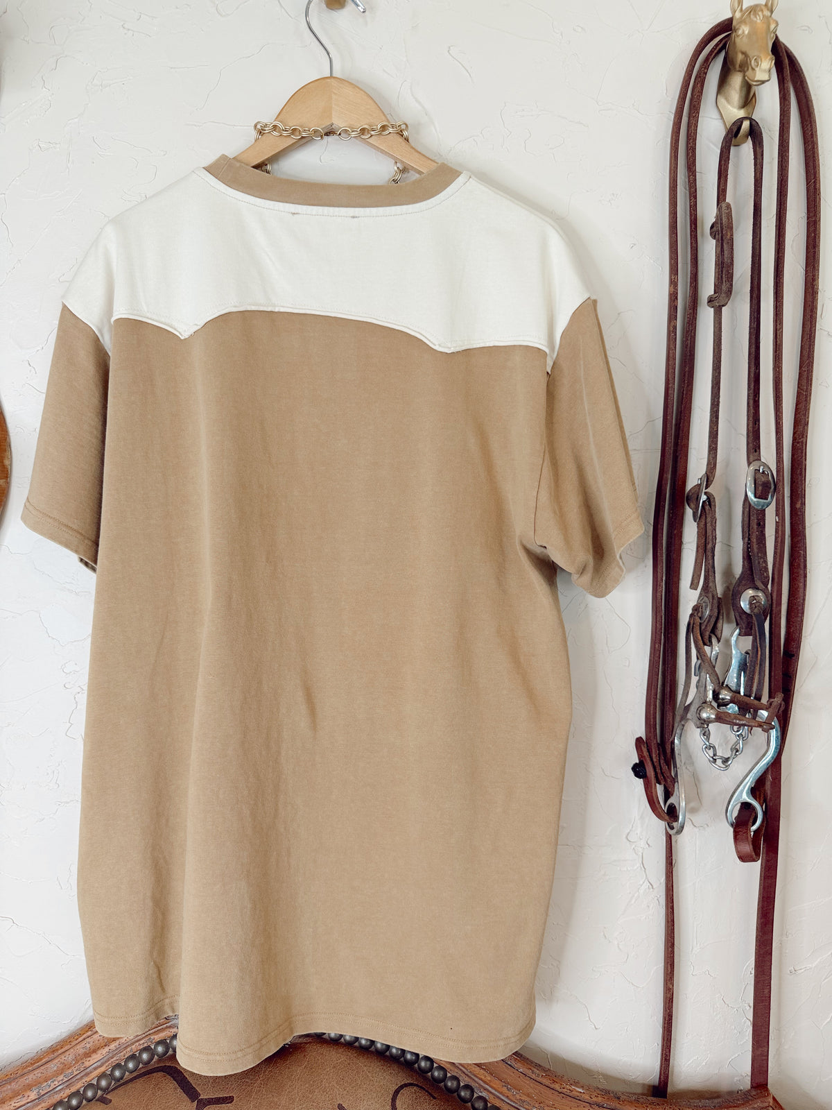 The Wild West Rodeo Embroidered T-Shirt Dress