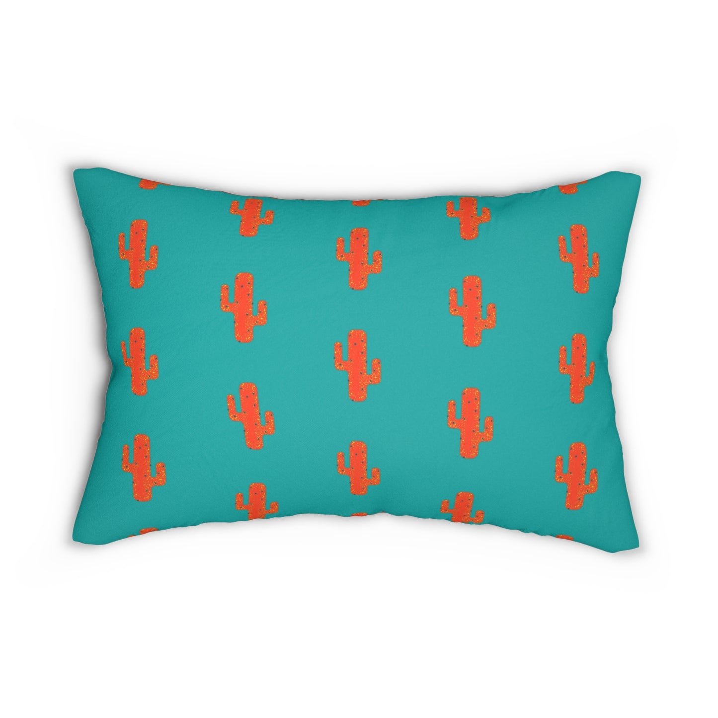 Southwestern and Cactus Pattern Lumbar Pillow - Bohemian Home Decor