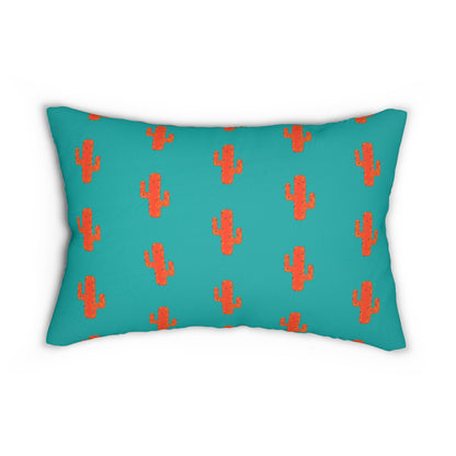 Southwestern and Cactus Pattern Lumbar Pillow - Bohemian Home Decor
