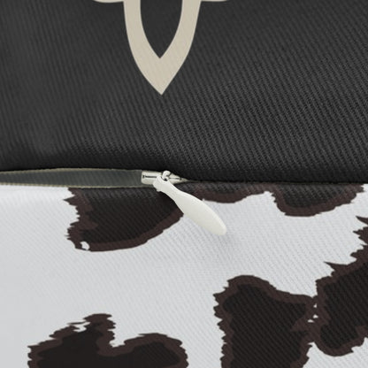 This Ain't My First Rodeo Lumbar Pillow — Cowhide Accent Pillow for Western Home Decor