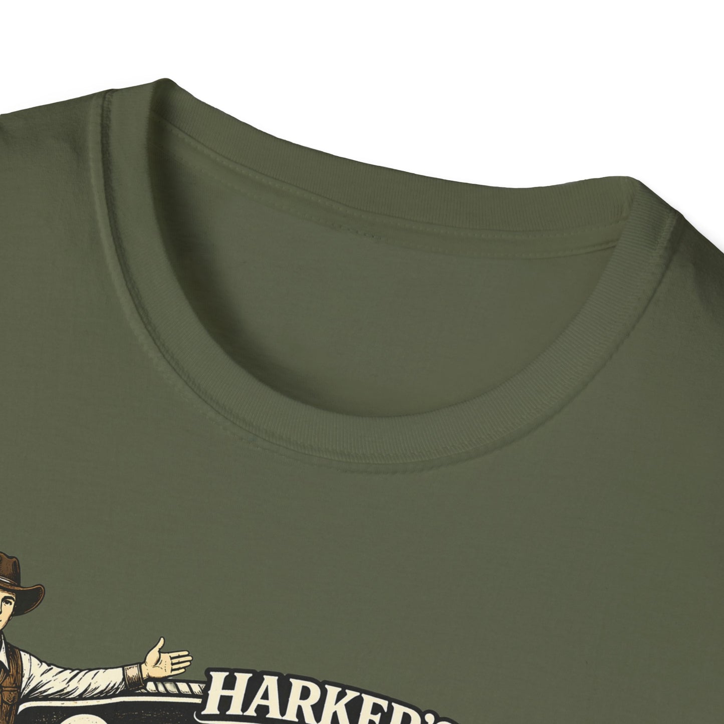 HARKER'S Old West Lives Here T-Shirt — Vintage Cowboy Tucson Graphic Tee