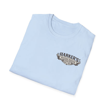 Harker's Western Museum Unisex T-Shirt — Harker's Vintage Chest Patch Style Tee