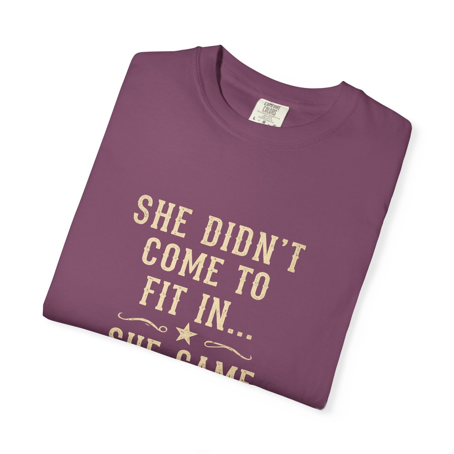 She Came to Stir Up Dust T‑Shirt — Western Inspirational Graphic Tee