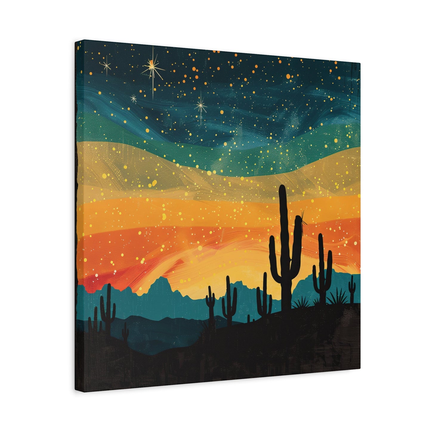 Rustic Western Scene Canvas Wall Art