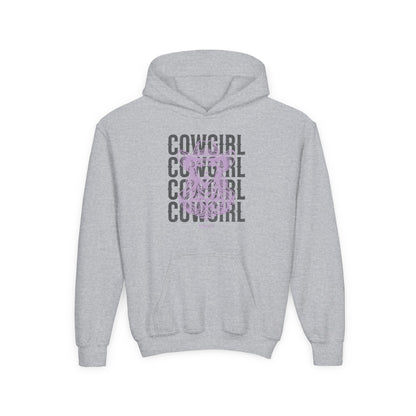 Girls Lavender Cowgirl Hooded Sweatshirt