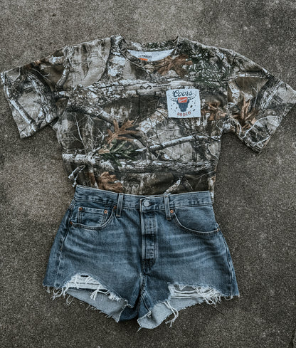 Upcycled Coors Banquet Rodeo Realtree Camo Rework (One-of-One) | Size XL Shirt